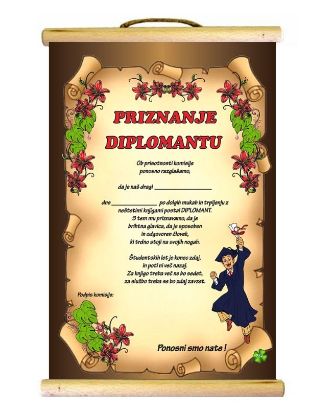 PRIZNANJE DIPLOMANTU