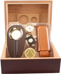 SET ZA CIGARE HUMIDOR ČEŠNJA