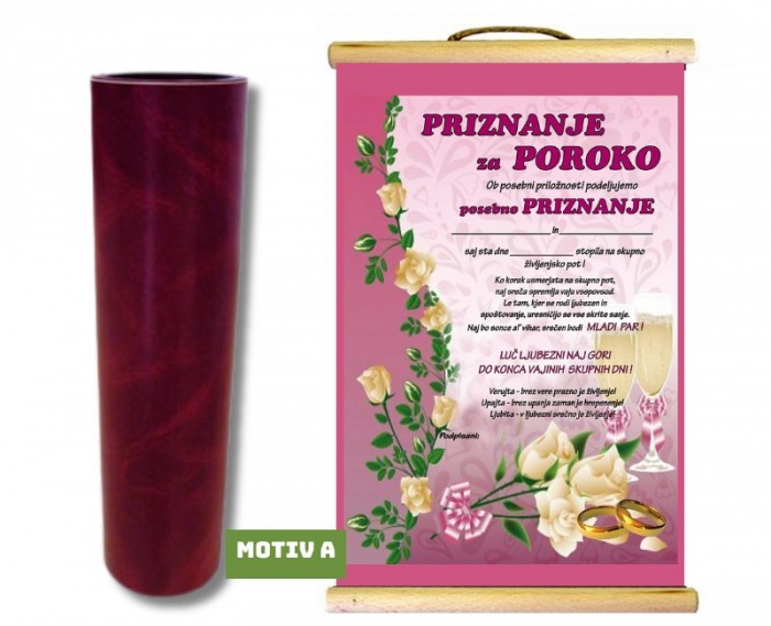 PRIZNANJE ZA POROKO