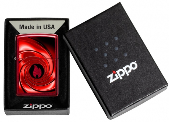 ZIPPO VŽIGALNIK RDEČI SWIRL