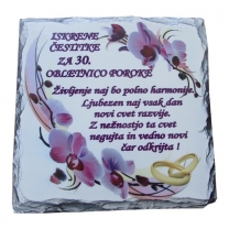 POTISKANA KAMNITA PLOŠČA  