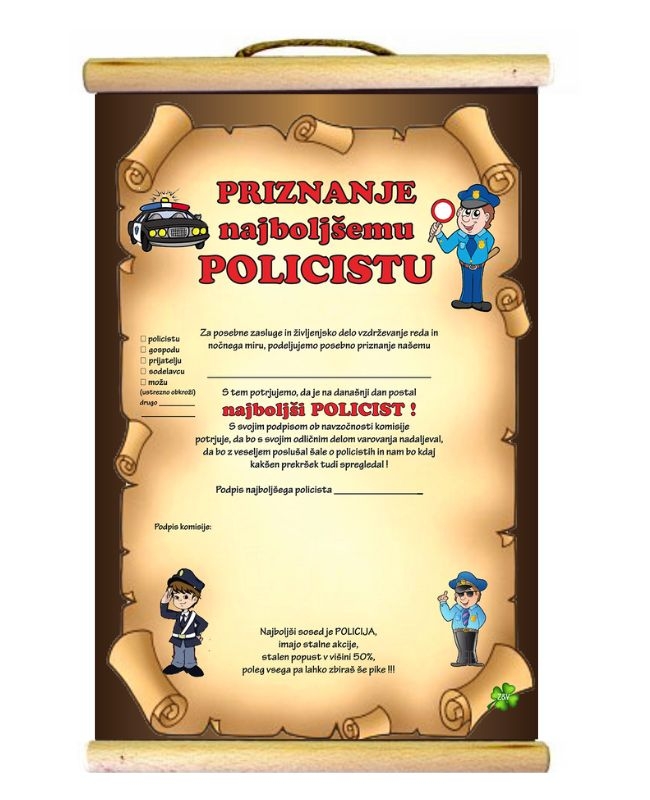 PRIZNANJE POLICAJ