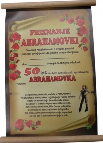 PRIZNANJE ABRAHAMKI 