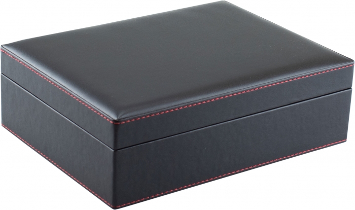 SET ZA CIGARE HUMIDOR RDEČ ŠIV