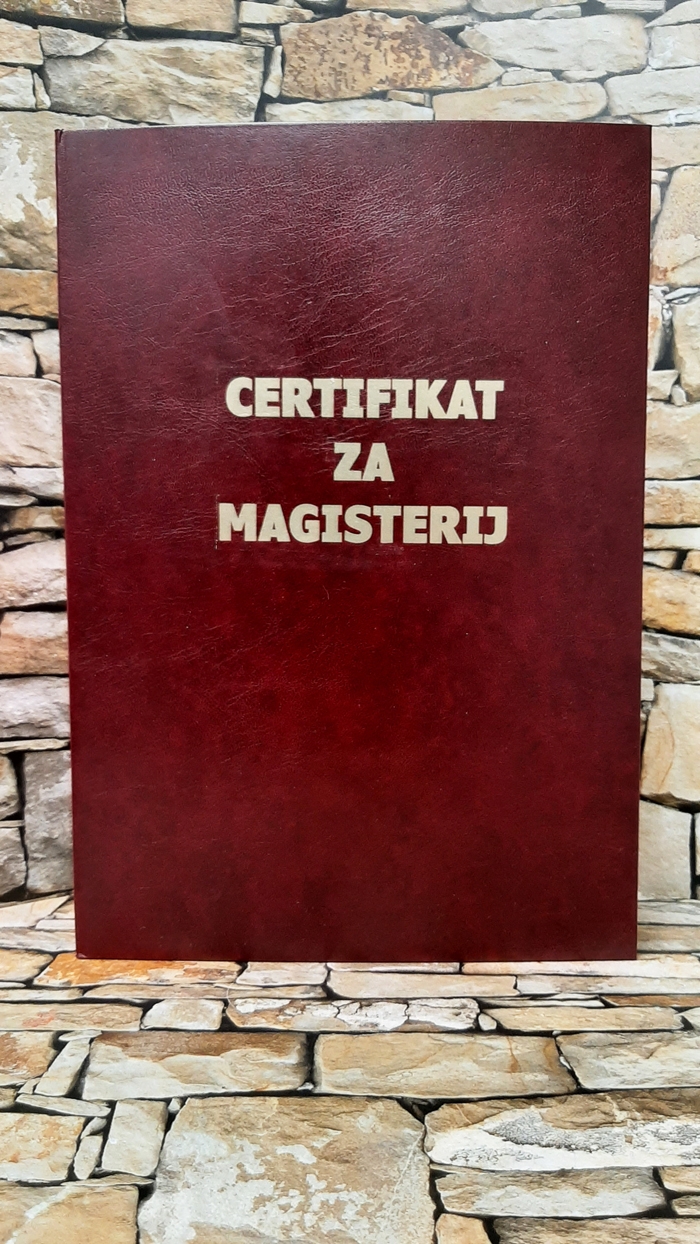 CERTIFIKAT MAGISTERIJ ONA