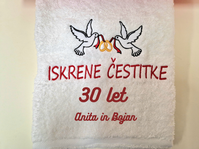 PERSONALIZIRANO VEZENJE NA BRISAČO OBLETNICA POROKE