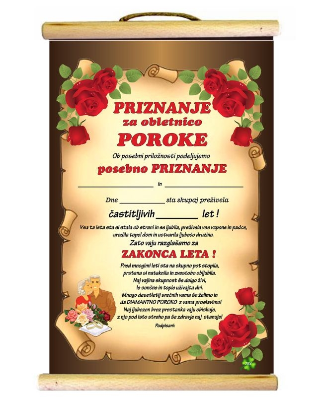 PRIZNANJE OBLETNICA STAREJŠI