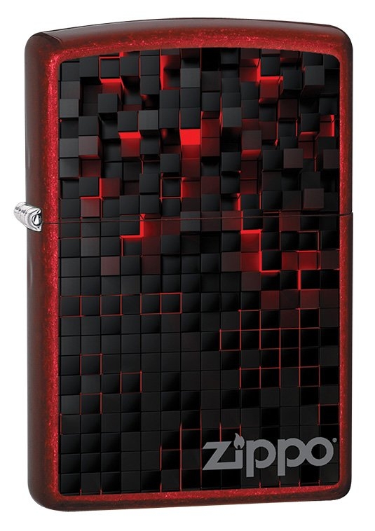 ZIPPO VŽIGALNIK RED CUBES DESIGN