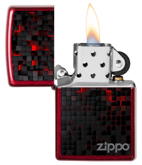 ZIPPO VŽIGALNIK RED CUBES DESIGN