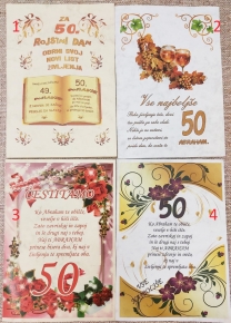 ČESTITKA ZA 50 LET