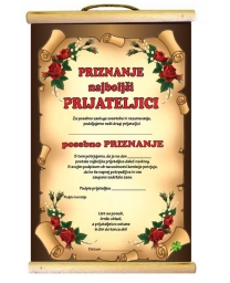PRIZNANJE PRIJATELJICI